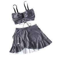 Robe Maillot de Bain à Carreau