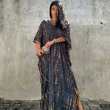 Caftan de Plage Motif Rayé