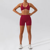 Ensemble Tenue de Sport Femme Crop Top