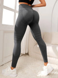 Legging 3D Anti Cellulite Amincissant gris à effet gainant et tissu respirant, parfait pour une silhouette sculptée et élégante.
