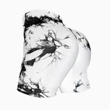 Short Legging Sport Femme Push Up Tie-Dye