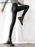 Legging Noir Simili Cuir