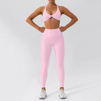 Ensemble Tenue de Sport Femme Crop Top