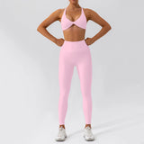 Ensemble Tenue de Sport Femme Crop Top