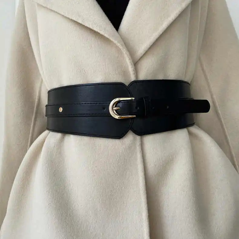 Ceinture Corset Cuir Femme