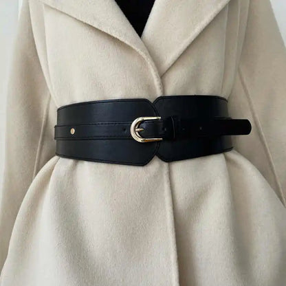 Ceinture Corset Cuir Femme