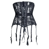 Black wasp-waisted corset