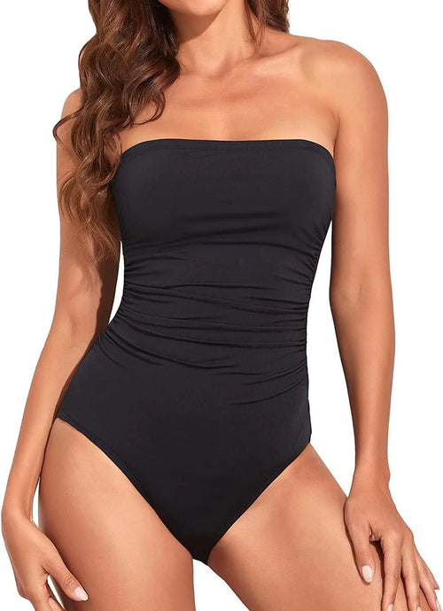 Maillot de Bain Gainant 1 Pièce Sans Bretelles