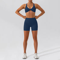 Ensemble Tenue de Sport Femme Crop Top