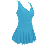 Maillot de Bain Gainant Robe Jupette Évasée.