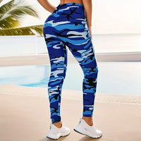 Legging Sport Femme Taille Haute Camouflage Militaire