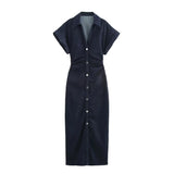 Robe Chemise Jean Femme
