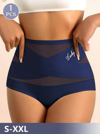 Culotte taille haute compression confortable femme – Bleu