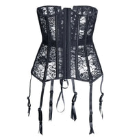 Black wasp-waisted corset