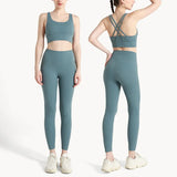 Ensemble Legging et Brassière Dos Nu Sport