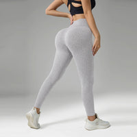 Legging femme Laine Texturé Effet Push Up Taille Haute