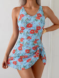 Robe de Bain Tankini Motif Fleuri