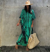 Caftan de Plage Motif Rayé
