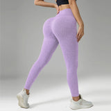 Legging femme Laine Texturé Effet Push Up Taille Haute