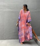 Caftan de Plage Motif Rayé