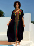 Embroidered Beach Caftan 