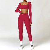 Ensemble Tenue de Sport Femme Crop Top