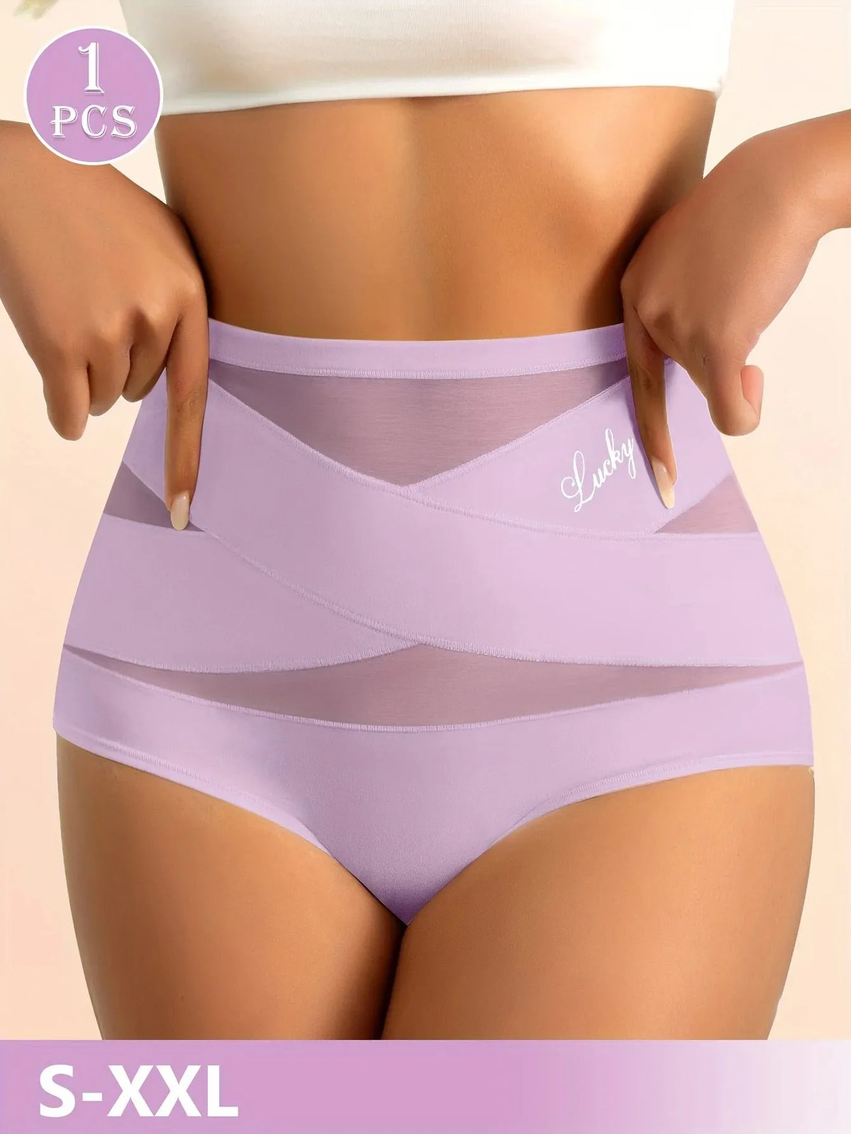 Culotte taille haute compression confortable femme – Violet