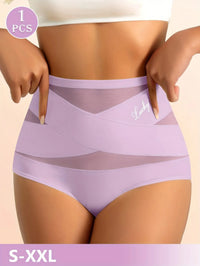 Culotte taille haute compression confortable femme – Violet