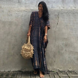 Caftan de Plage Motif Rayé