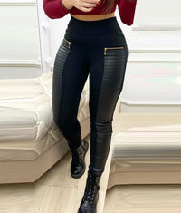 Legging Demi Simili Cuir