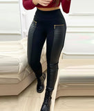Legging Demi Simili Cuir