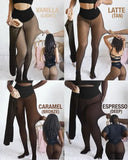 Collant opaque chaud doublé polaire femme