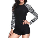 Maillot de Bain Manche Longue 2 Pièces