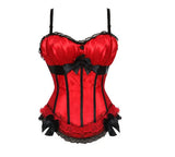 Red wasp-waisted corset 