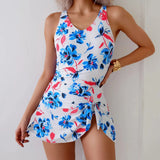 Robe de Bain Tankini Motif Fleuri