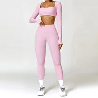 Ensemble Tenue de Sport Femme Crop Top