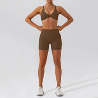 Ensemble Tenue de Sport Femme Crop Top