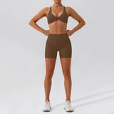 Ensemble Tenue de Sport Femme Crop Top