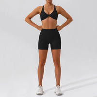 Ensemble Tenue de Sport Femme Crop Top