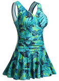 Maillot de Bain Gainant Robe Jupette Évasée.