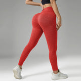 Legging femme Laine Texturé Effet Push Up Taille Haute