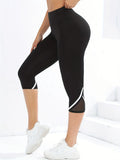 Legging Court Femme Taille Haute Gainant