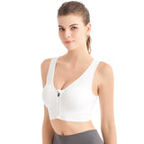 Soutien Gorge de Sport Sans Armature Fermeture Zip Avant