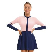 Maillot de Bain Manches Longues avec Jupe