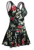 Maillot de Bain Gainant Robe Jupette Évasée.