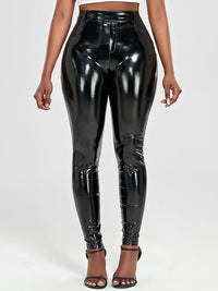 Legging Simili Cuir Brillant