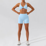 Ensemble Tenue de Sport Femme Crop Top