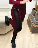 Legging Demi Simili Cuir