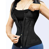 Corset gaine ventre femme avec zip et armatures