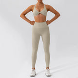 Ensemble Tenue de Sport Femme Crop Top